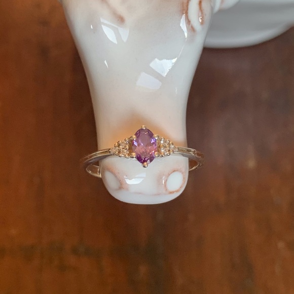 Oval Amethyst Ring NWOT - Picture 4 of 8